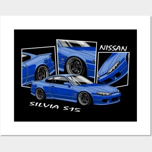 Nissasn Silvia S15, JDM Car Posters and Art